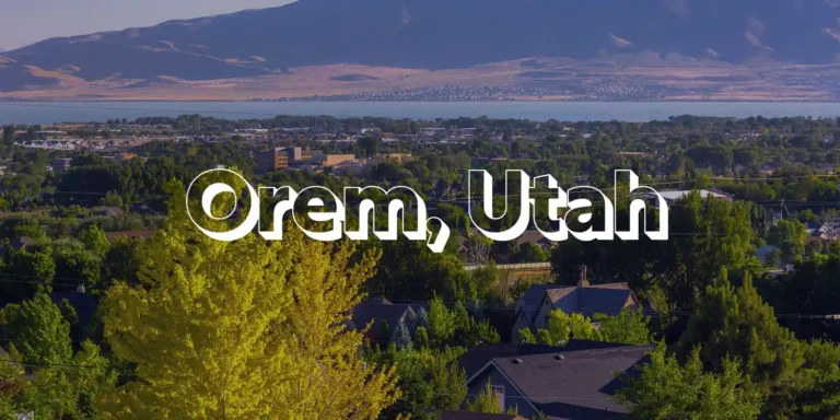 Landscape view of Orem, Utah